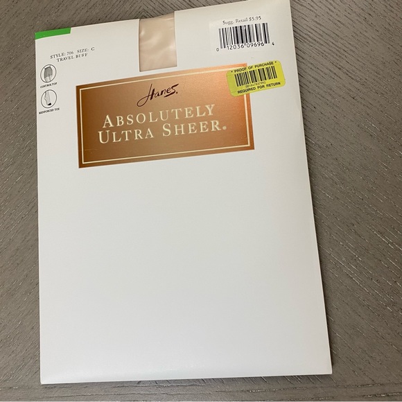 Hanes Pack of (3) 90’s Control Top Sheer Tights Hosiery Pantyhose Women’s Size C - Picture 9 of 13